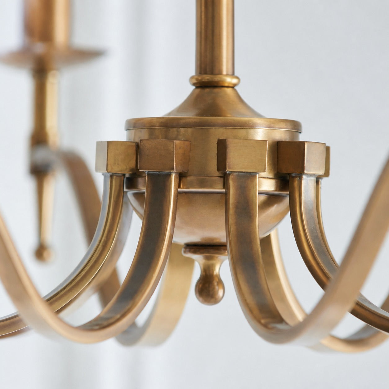 Tela Timeless Classic Elegant Multi Arm Stanford Chandelier - Metal Fabric Lighting for Living Room