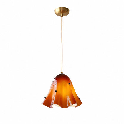Bellina Artistic Glass Pendant Light - Modern Bloom Inspired Hanging Ceiling Lamp