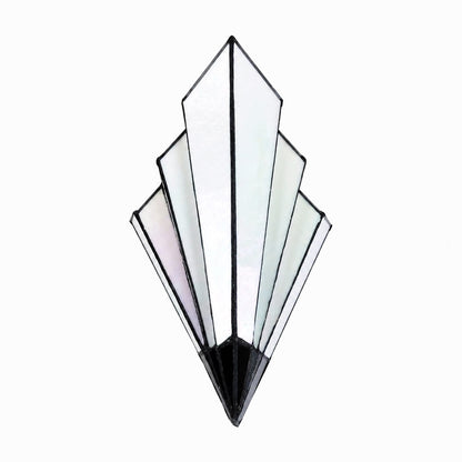 Kelsar Wall Light Featuring Hand-Cut Glass and Elegant Art Deco Design for Indoor Accent Lighting