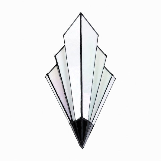 Kelsar Wall Light Featuring Hand-Cut Glass and Elegant Art Deco Design for Indoor Accent Lighting