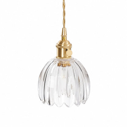 Blossix Elegant Art Pendant Lamp - Glass Flower Shade Design for Living or Dining Room N24