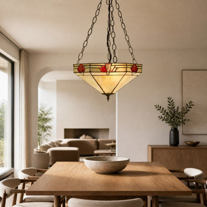 TF Nevada Pendant Light – Artisanal Glass Contemporary Inversion for Dining Areas and Entrances