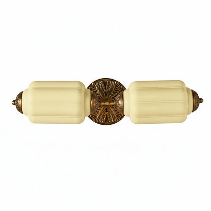 Eloise Glass Wall Sconce - Vintage Milk Glass Vanity Sconce