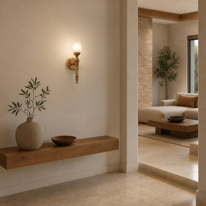 Modern Alabaster Wall Lamp – French Elegant Sconce for Bedroom Living Room Hallway