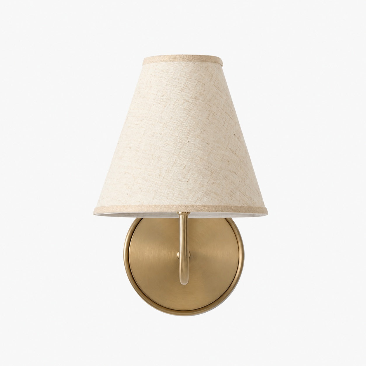 Fibura Zeitlose Wandleuchte mit Leinen Schirm - Minimalistisches Design für stilvolle Innenräume
