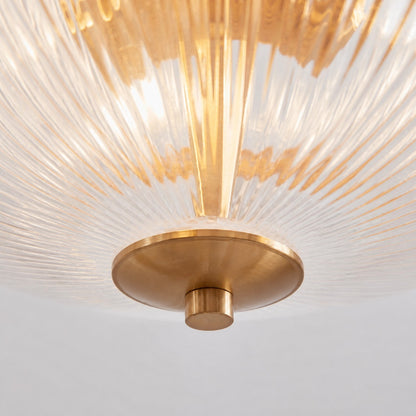 Moderne Luntra Pendelleuchte mit mehreren Leuchten und strukturiertem Glas für Schlafzimmer und Flure