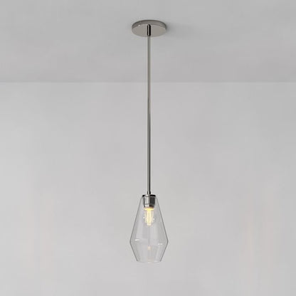 Merin Transparent Glass Sculpture Geometric Chandelier
