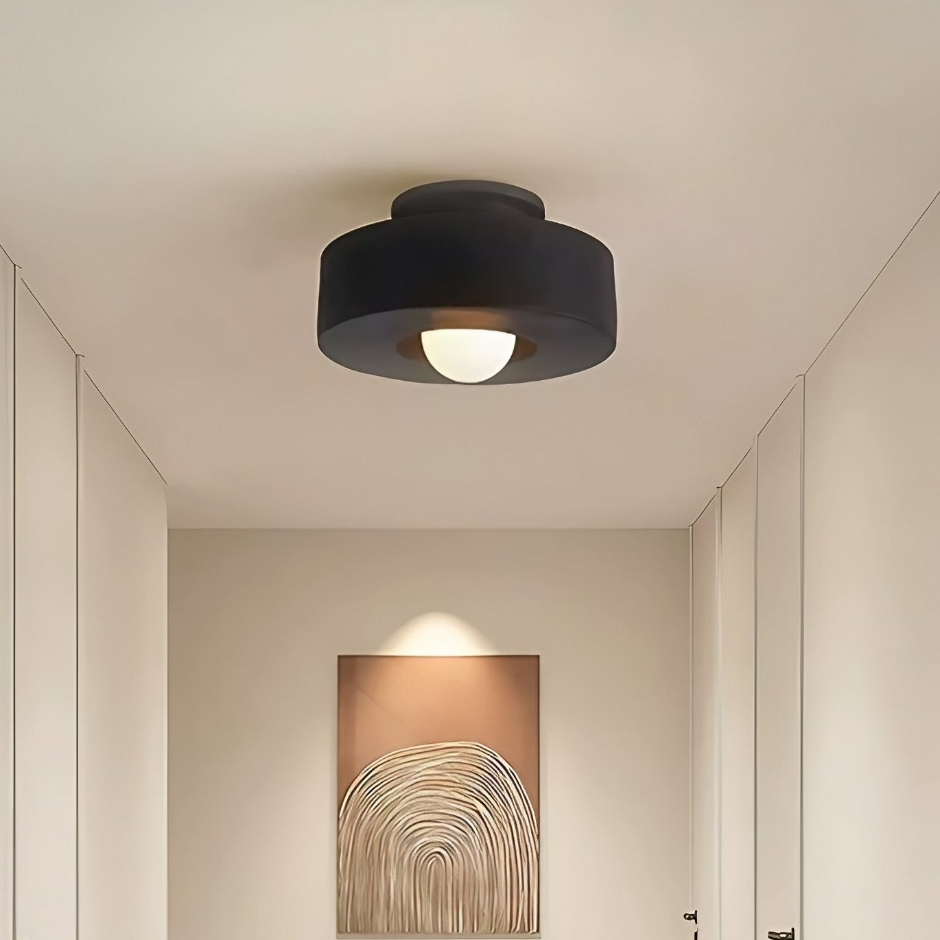 Moderne Nordische Minimalistische Rund Harz Deckenlampe