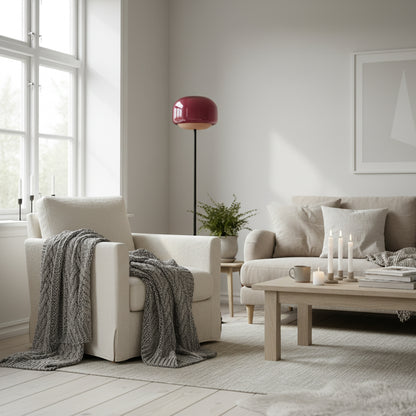 Clinco Double-Layered Glass Floor Lamp – Modern Retro Design – Perfect for Living Room or Bedroom