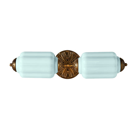 Eloise Glass Wall Sconce - Vintage Milk Glass Vanity Sconce