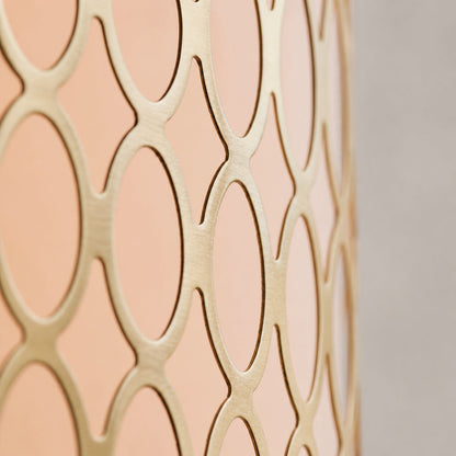 Liorin Geometric Mesh 3‑Light Flush Ceiling Light - Mesh Metal Frosted Lamp for Living Room or Hallway
