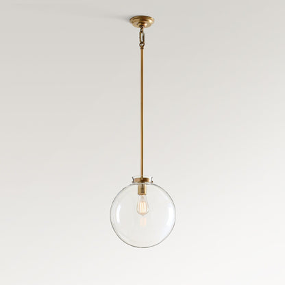 Sterling Minimalist Glass Pendant Collection - Vintage Brass Lighting Design
