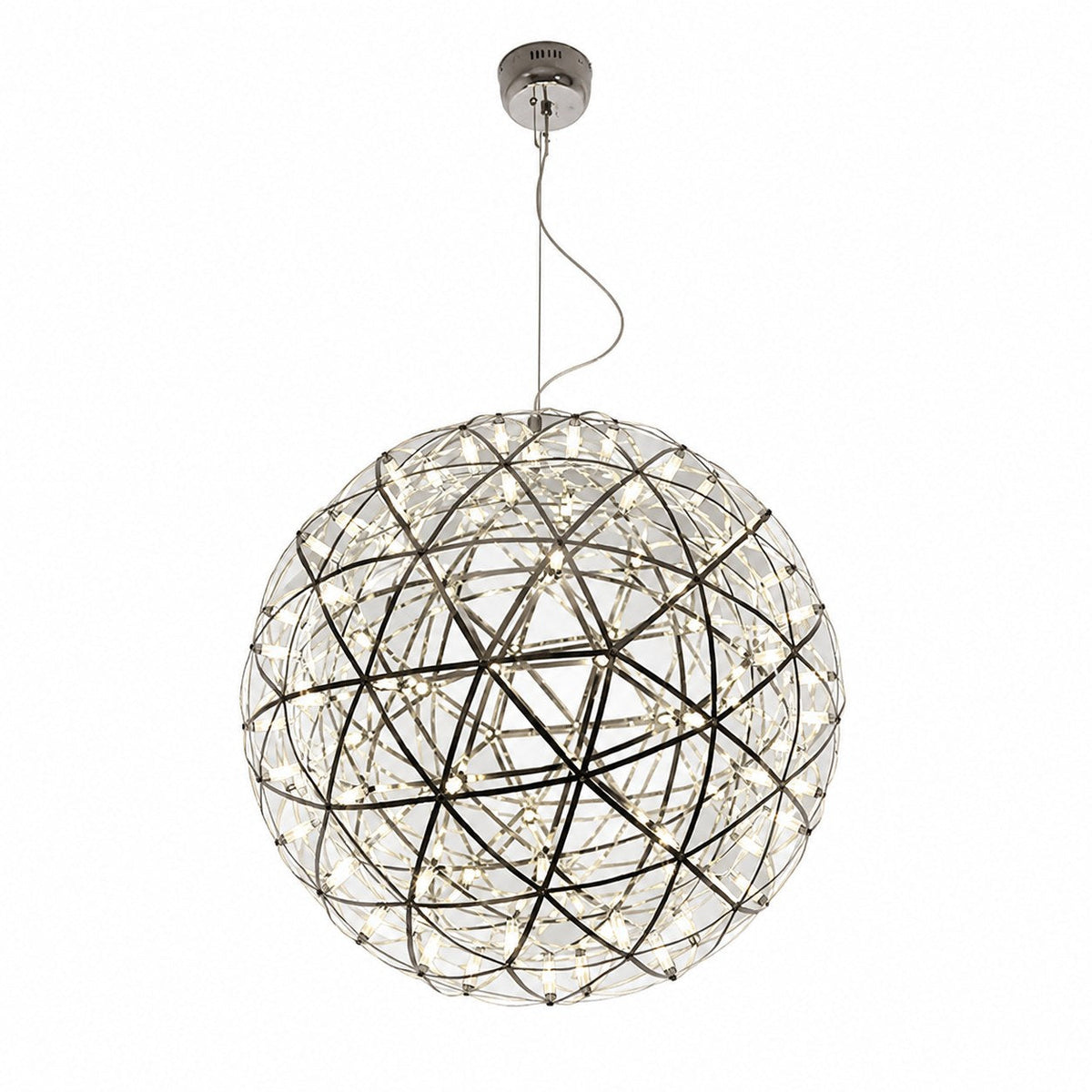 Silver Spark Ball Pendant Light