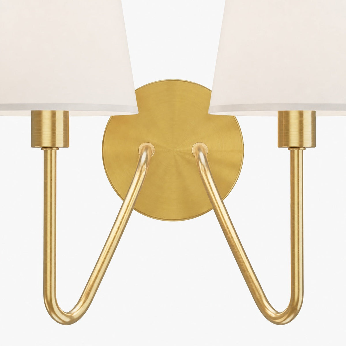 Arcuma Vintage Inspired Metal Wall Sconce - Handcrafted Fabric Shade for Bedroom