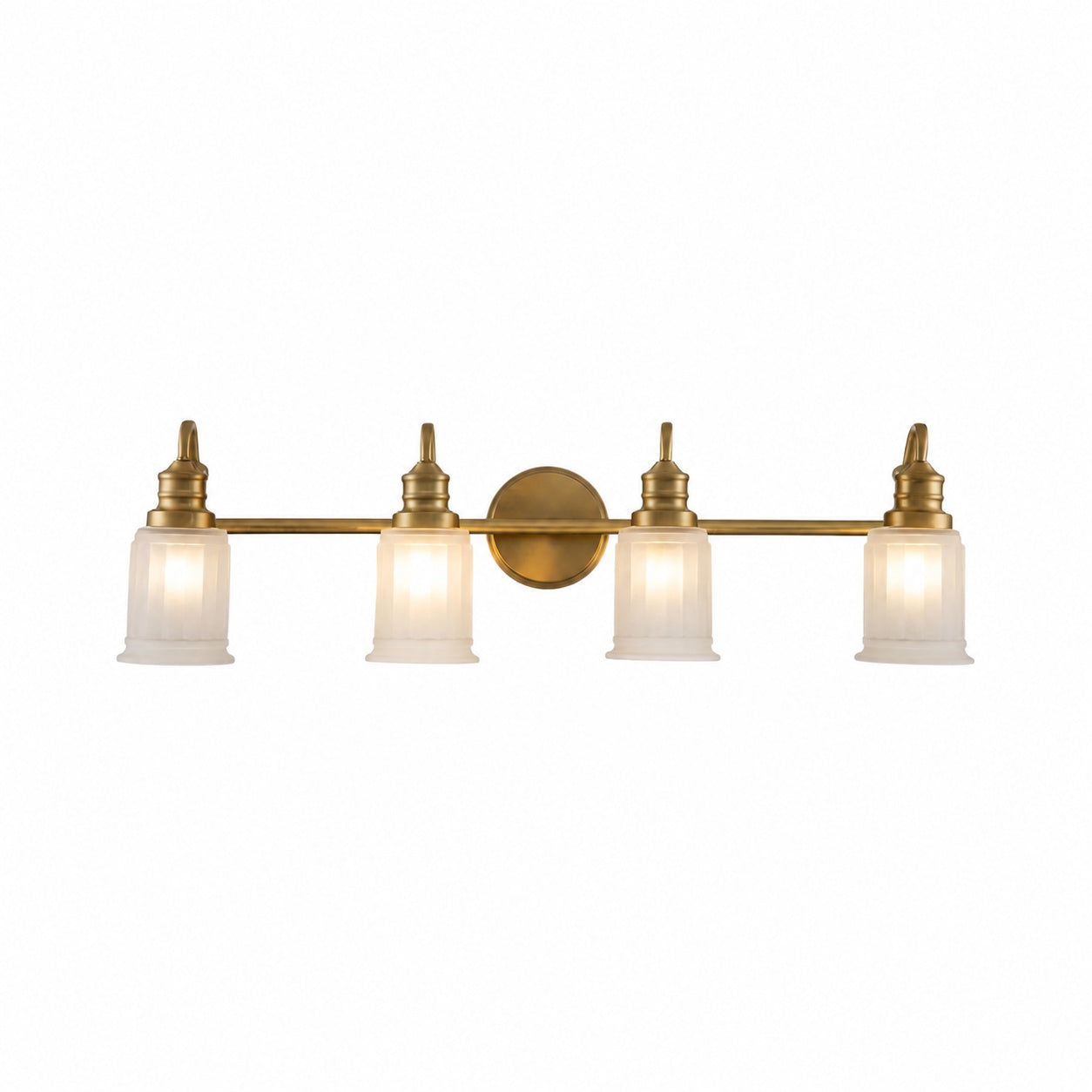 Lirra Bathroom Metal Wall Lamp with Glass Shade - Damp Rated Wall Sconce
