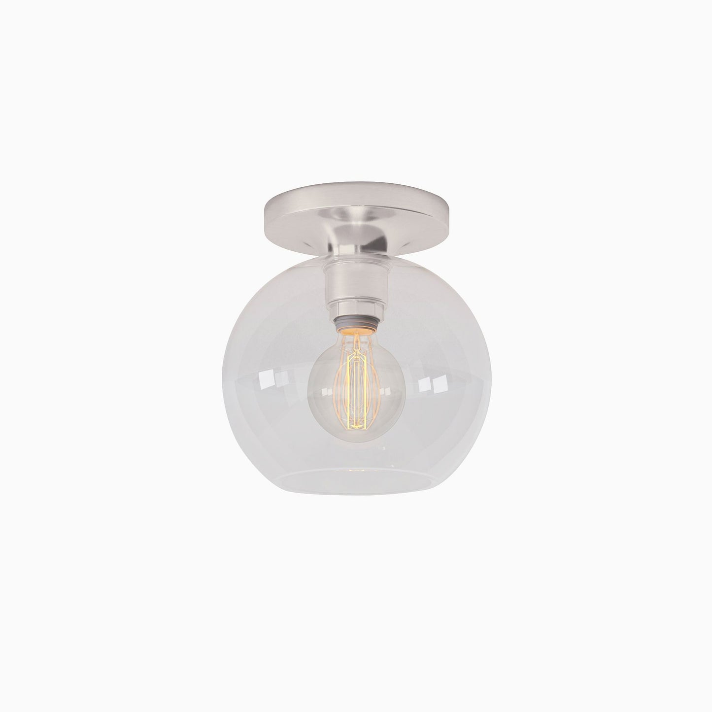 Selvion Modern Globe Pendant Light - Damp-Rated Bathroom Lighting - Luxe Glass Shade