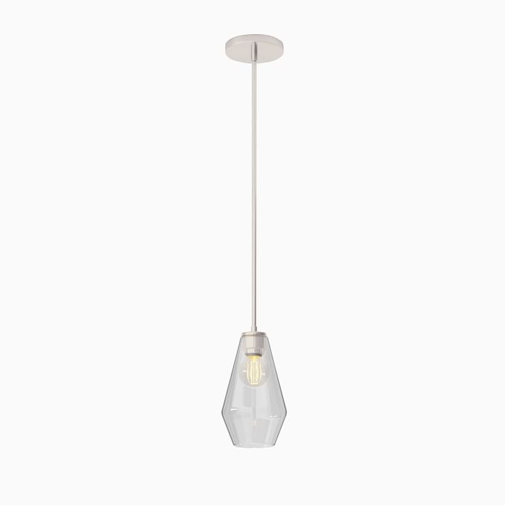 Merin Transparent Glass Sculpture Geometric Chandelier