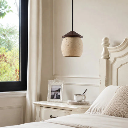 Single pendant bedside installation scene