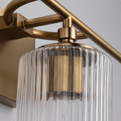 Lirra 3-Light Vanity Light Dimmable Glass Metal - Modern Design for Bathroom and Bedroom