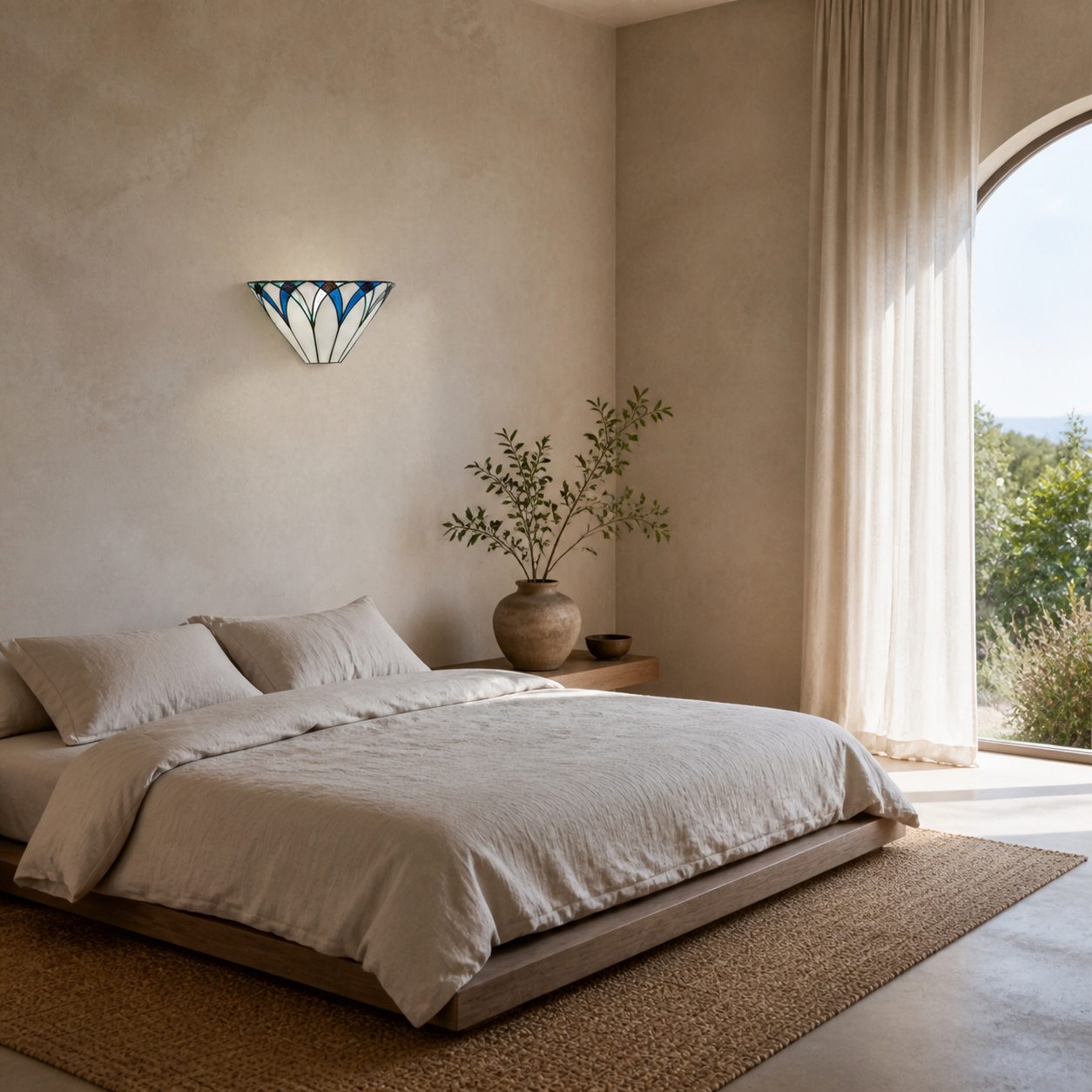 TF Allanton Wandleuchte aus gebeiztem Metall – Vintage-Art-Deco-Stil, Metall für Wohnzimmer und Flure