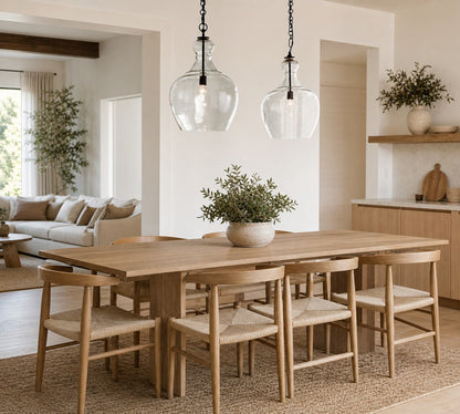 Lawson Glas-Pendelleuchte – Recyceltes und Milchglas mit Bronze-Akzent