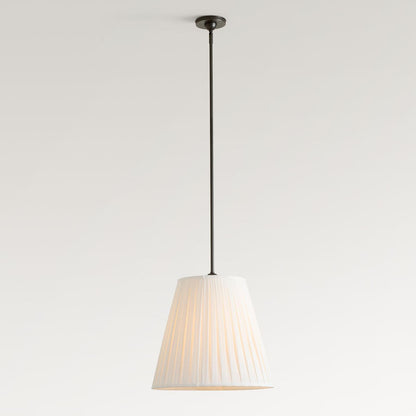 Luvora Modern Fabric Pleated Shade Pendant Lamp - Contemporary Elegant Decor Hanging Light