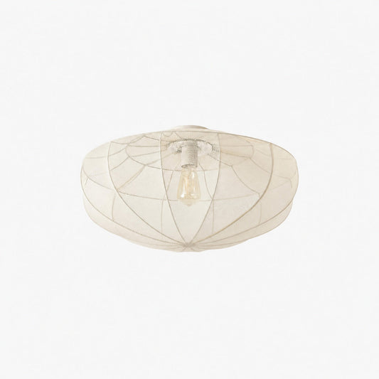 Lumifil Draped Mesh Ceiling Light – Boho Rustic Textured Shade Lamp for Living Room or Bedroom