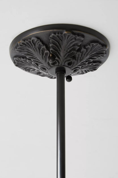Vintage Eloise Glas Kronleuchter 3 Flammig
