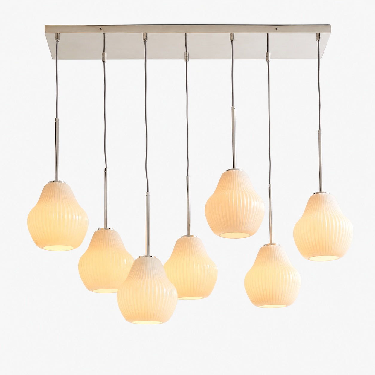 Rivrona Zeitgenössischer 7-flammiger Kronleuchter – Moderne Glasbeleuchtung für Esszimmer