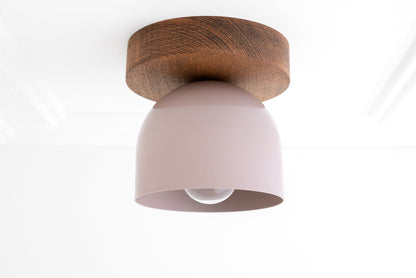 Metio Dome Ceiling Light Minimalist Wood Design for Bedrooms & Hallways