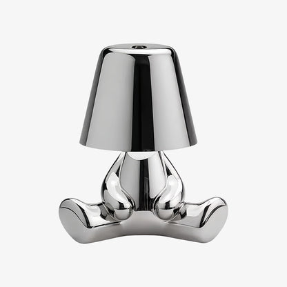 Aurabrova Rechargeable Human Figure Table Lamp – Modern Aluminium Lamp for Living Room