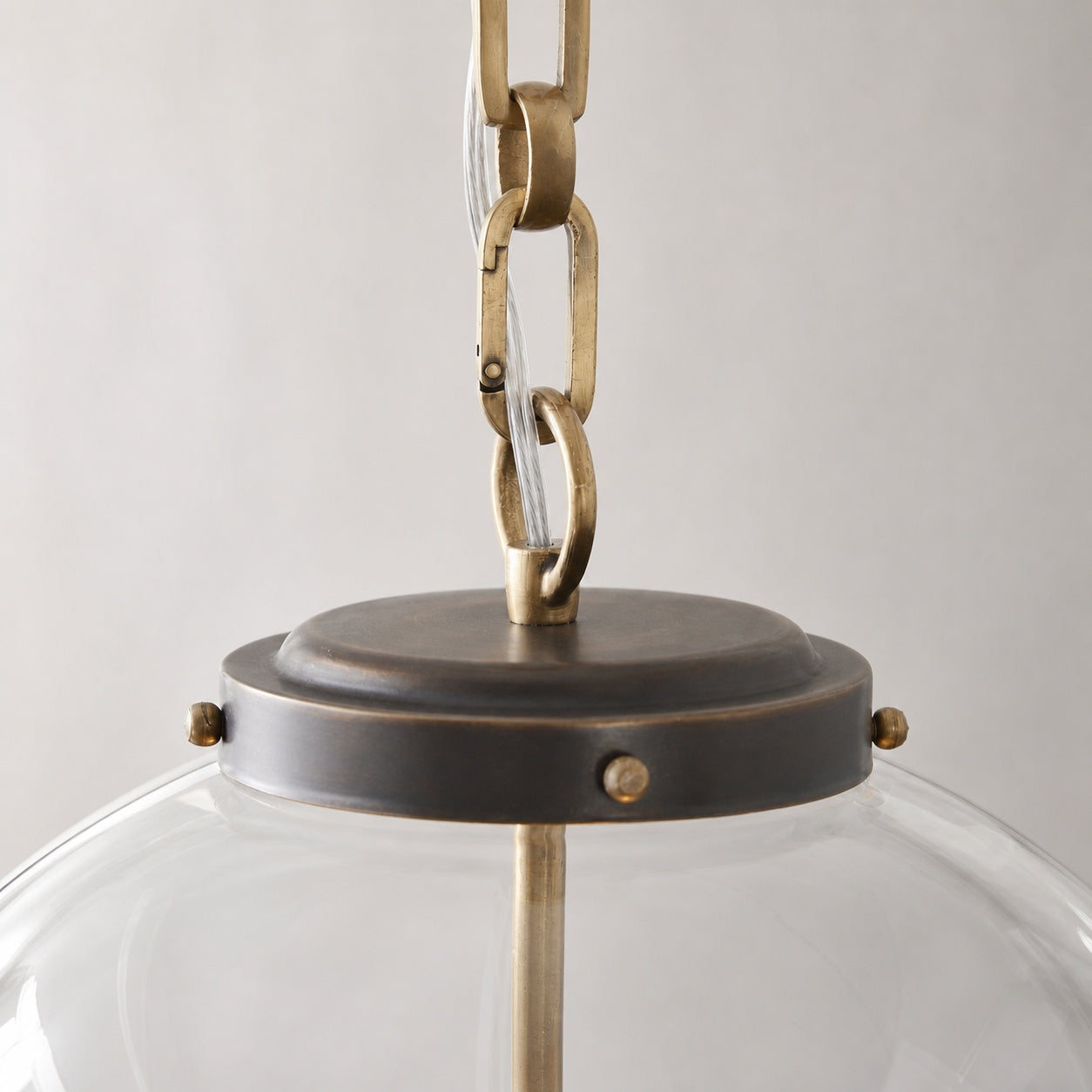 Sterling Minimalist Glass Pendant Collection - Vintage Brass Lighting Design