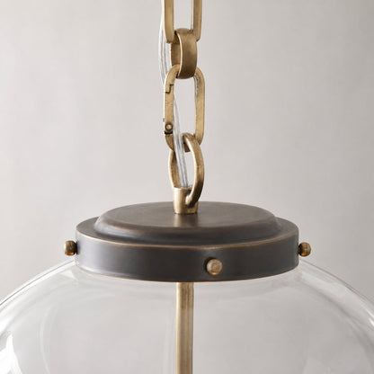 Sterling Minimalist Glass Pendant Collection - Vintage Brass Lighting Design