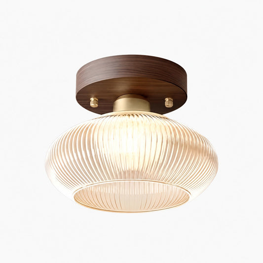 Soliro Moderne Kuppel-Glasdeckenleuchte mit schlankem, minimalistischem Design für Küchen und Wohnbereiche