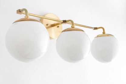 Glorica Glass Wall Sconce - Modern Vintage Vanity Light Fixture