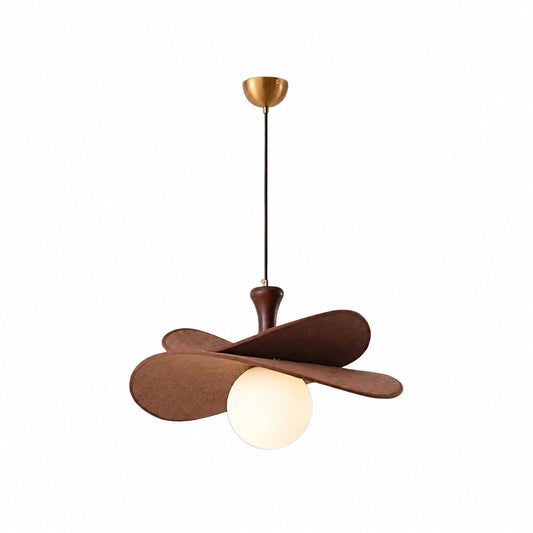 Orrise Blooming Petal Chandelier – Modern Metal and Wood for Living Rooms and Dining Rooms