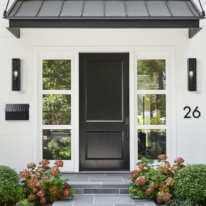 Ferrix Industrial Wall Lamp – Iron & Glass for Garden & Patio