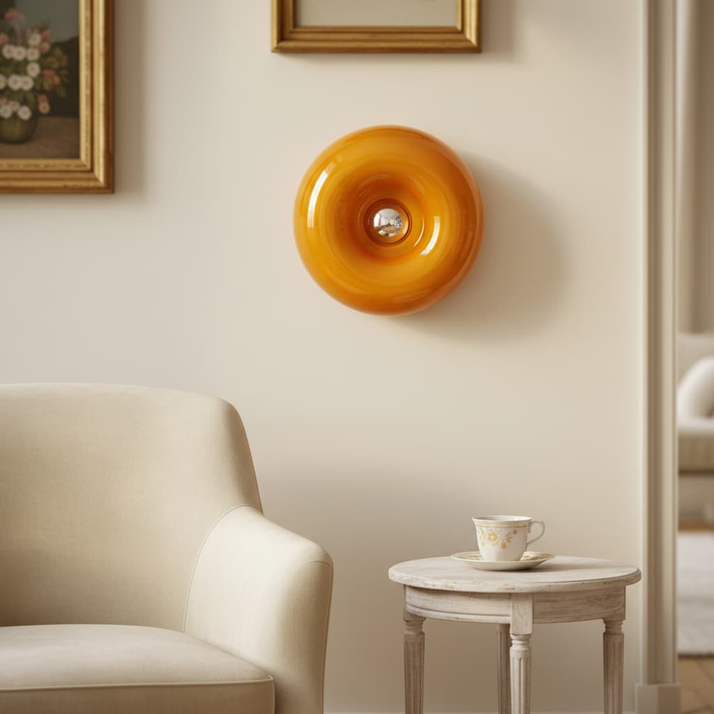 Halorentis Bauhaus Donut Design Table and Wall Lamp – Sculptural Modern Lighting for Living Spaces N11