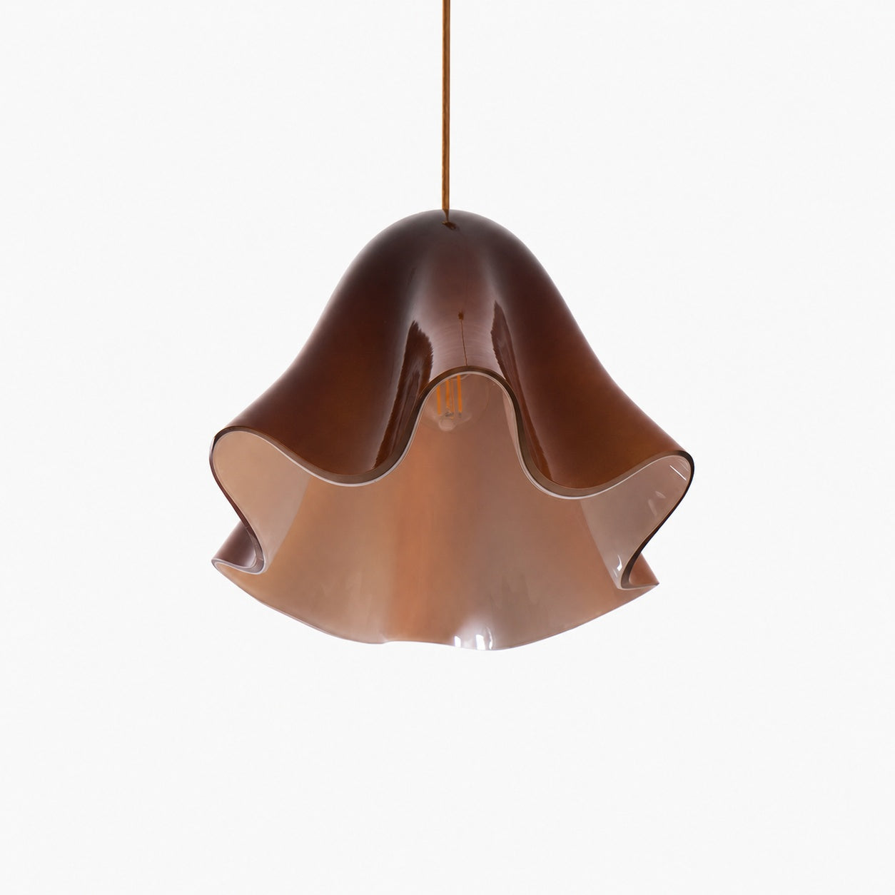 Bellina Artistic Glass Pendant Light - Modern Bloom Inspired Hanging Ceiling Lamp