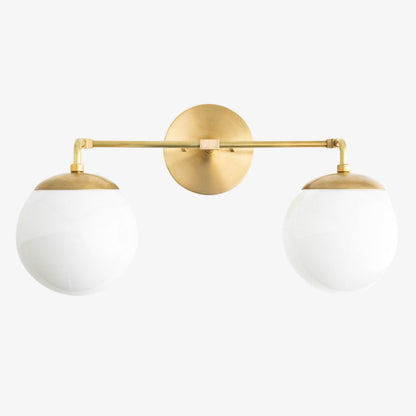 Glorica Glass Wall Sconce - Modern Vintage Vanity Light Fixture