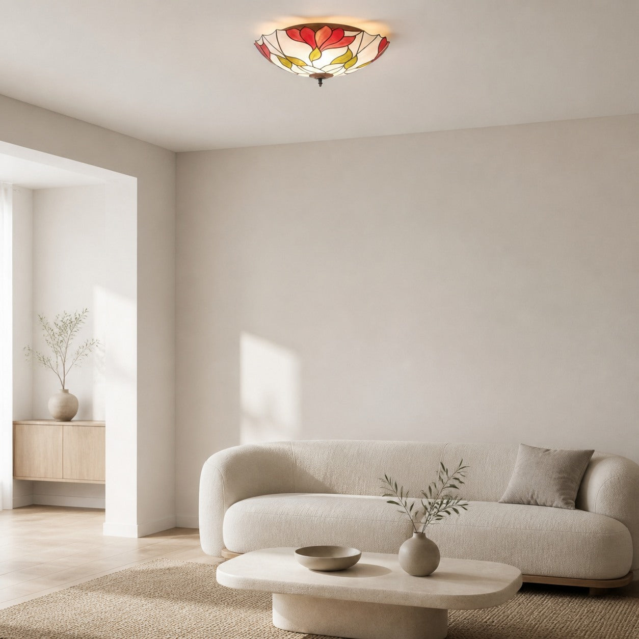 TF Botanica Florale Glas-Decken- und Pendelleuchten – Leuchten im Kunstglas-Stil für Räume