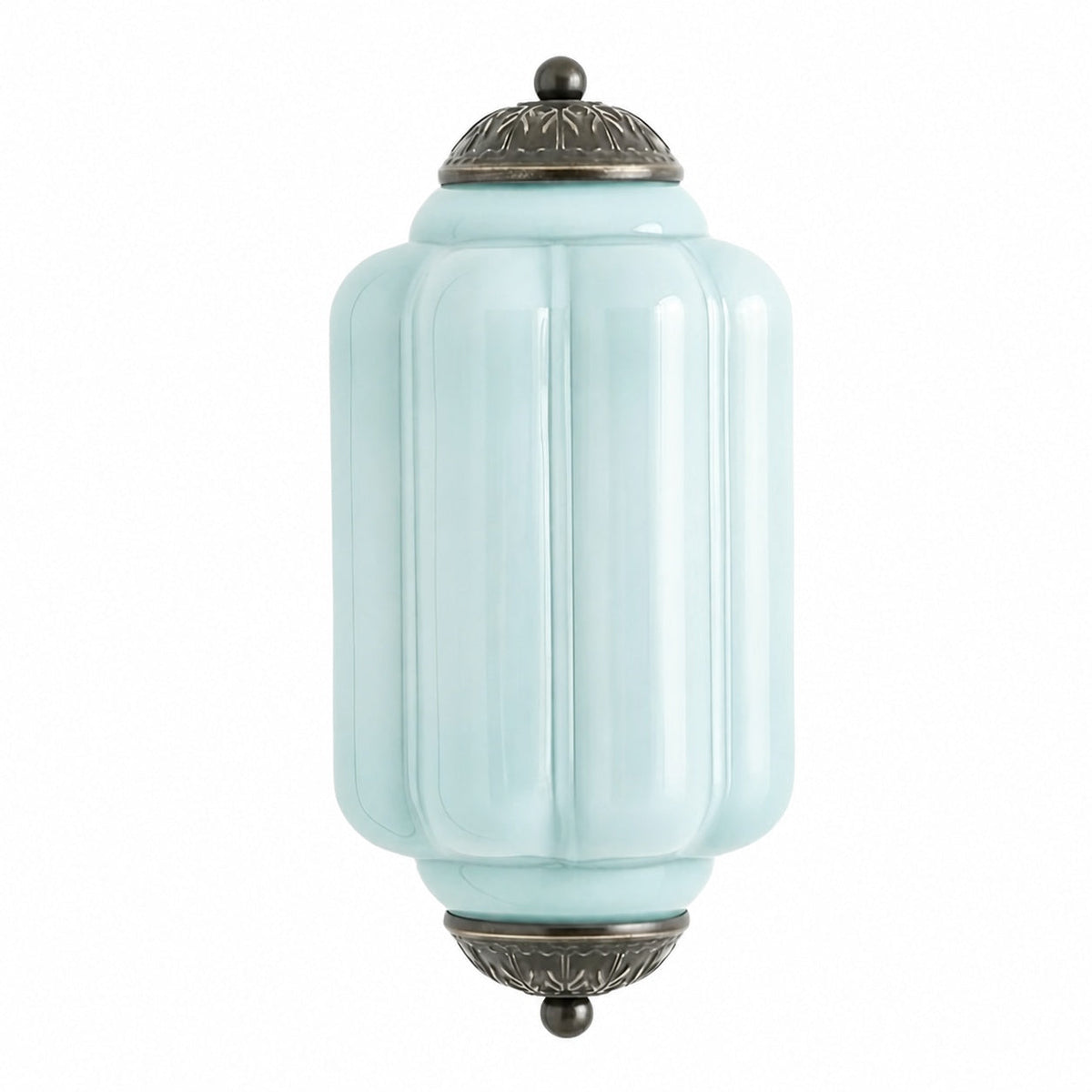 Eloise Messing-Wandleuchte – Elegante Vintage-Beleuchtung aus Milchglas