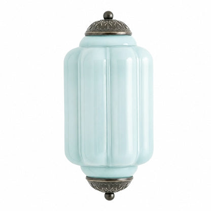 Eloise Messing-Wandleuchte – Elegante Vintage-Beleuchtung aus Milchglas