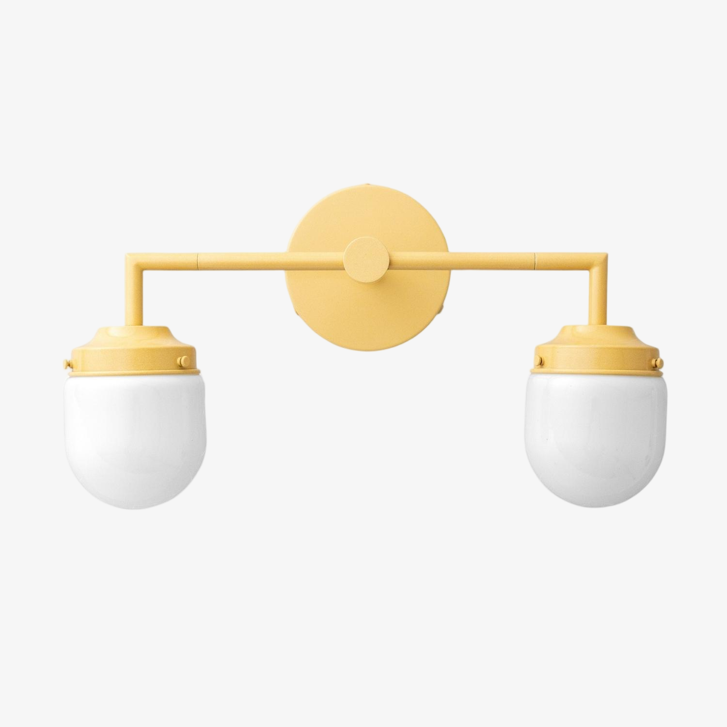 Opalume Glass Double Vanity Light - Vintage Style Bathroom Double Wall Lighting