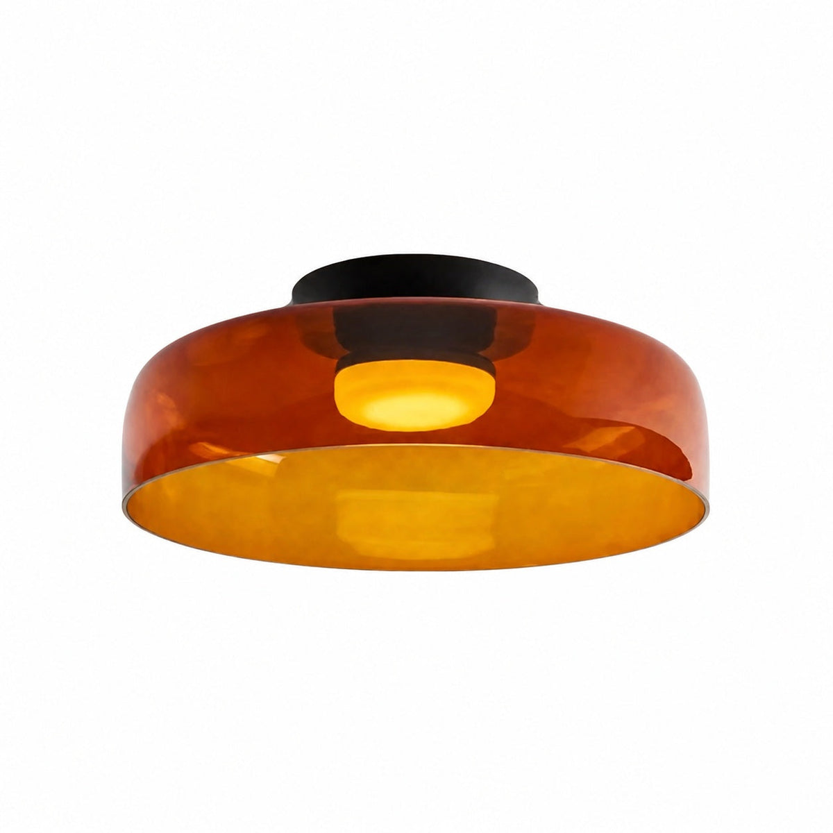 Celestial Modern Glass Ceiling Light – Nordic Design  Glass Disc Fixture for Bedroom and Dining