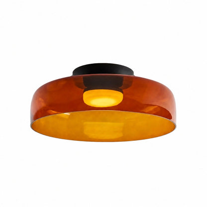 Celestial Modern Glass Ceiling Light – Nordic Design  Glass Disc Fixture for Bedroom and Dining