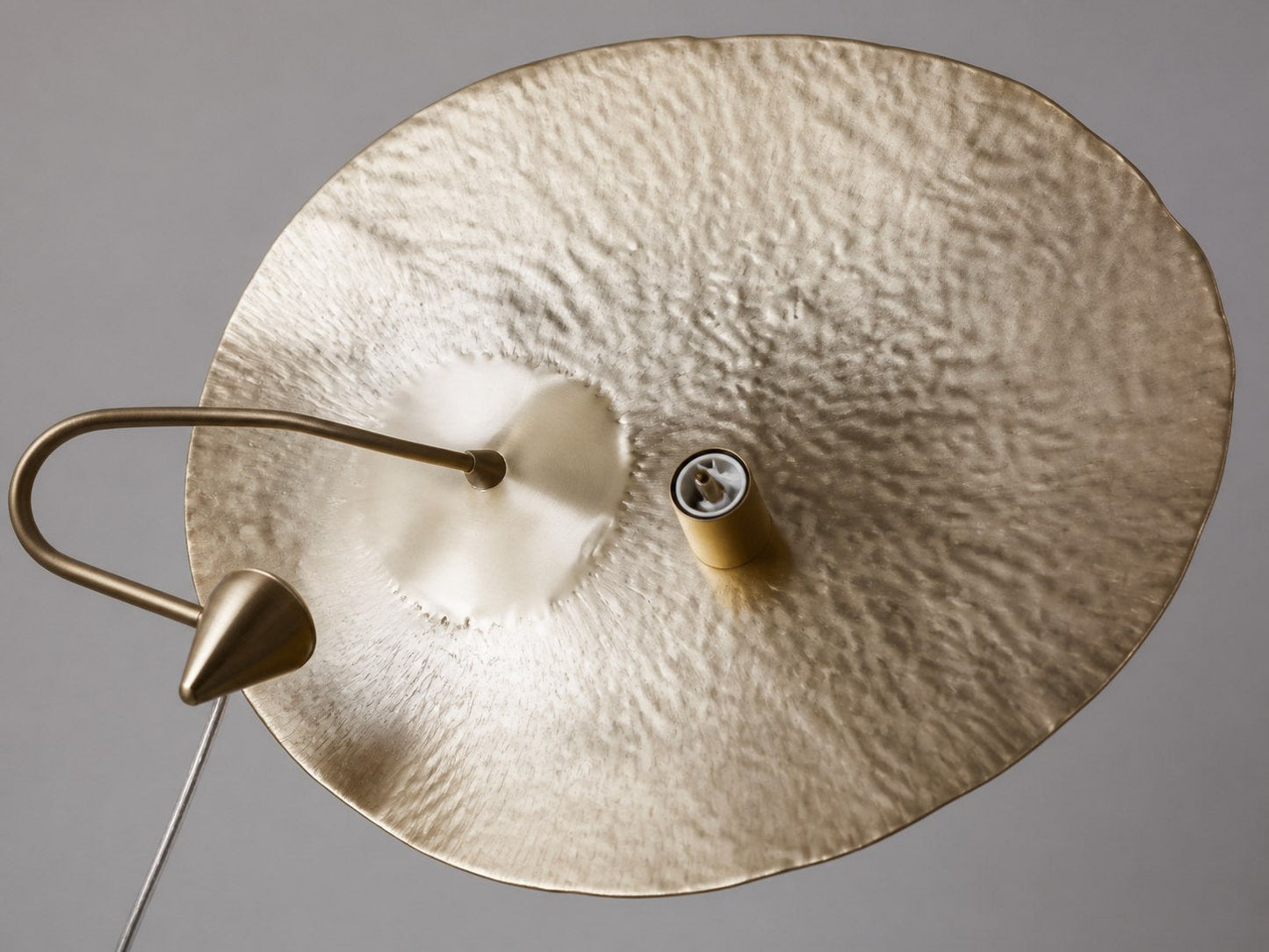 Hammered Brass Suspension Light