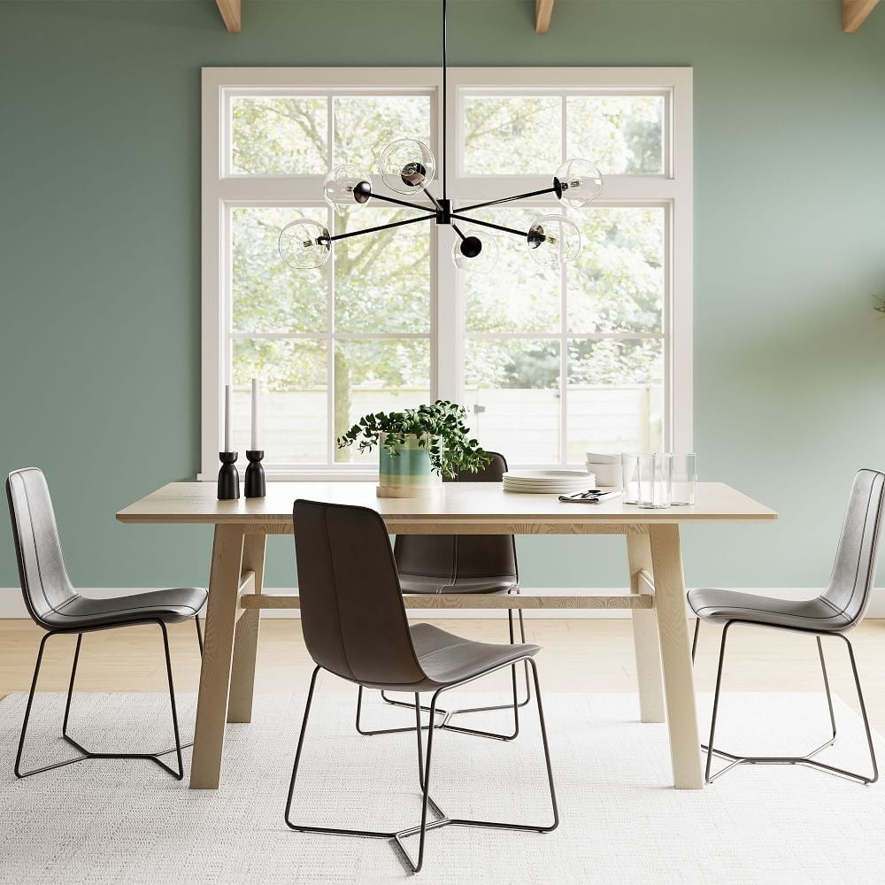 Brina 6-Light Glass Metal Frame Chandelier - Perfect Lighting