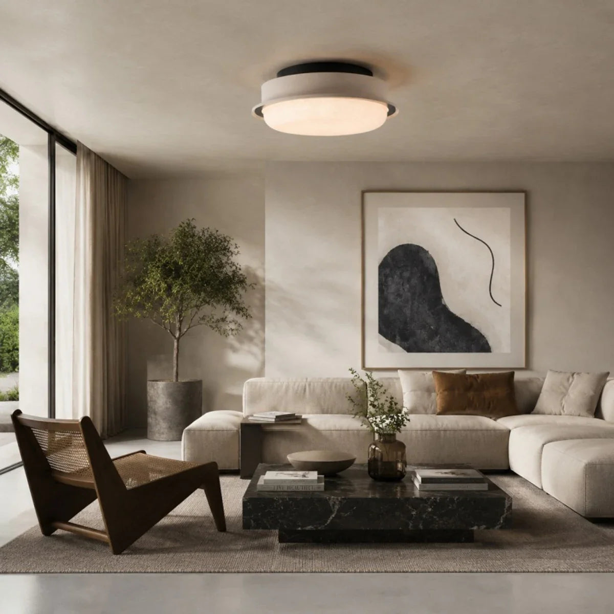 ceiling light room scene