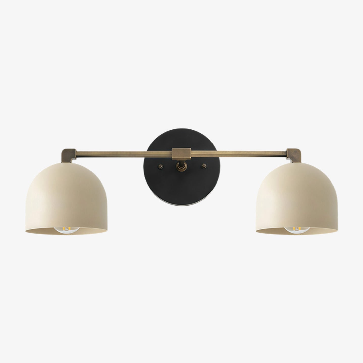 Metio Dome Mid-Century Deep Ball Vanity Lamp - Brass Wall Sconce